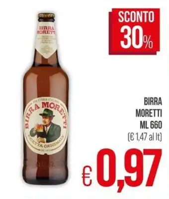 PrestoFresco Birra Moretti offerta