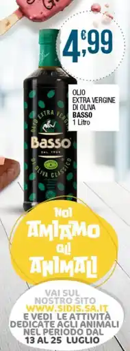 Sidis Olio extra vergine di oliva Basso offerta