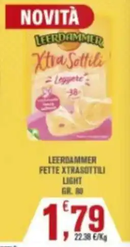 Conté Supermercati Leerdammer Fette Xtrasottili Light offerta