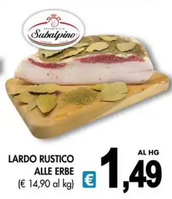 PrestoFresco Lardo Rustico alle Erbe Subalpino offerta