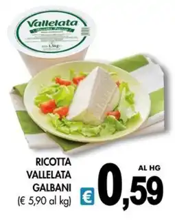 PrestoFresco Ricotta Vallelata Galbani offerta