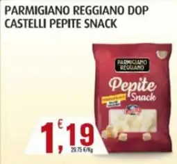 Conté Supermercati Parmigiano Reggiano DOP Castelli Pepite Snack offerta