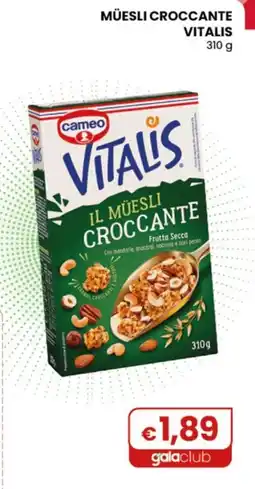 Gala Supermercati VITALIS MÜESLI CROCCANTE offerta