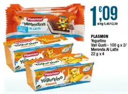 Sidis Plasmon Yogurtino Merenda Al Latte offerta