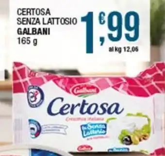 Sidis Certosa senza lattosio Galbani offerta