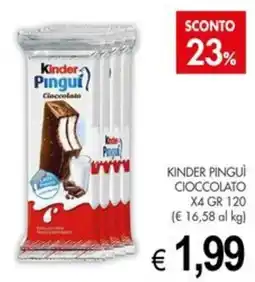 PrestoFresco Kinder Pinguì Cioccolato offerta