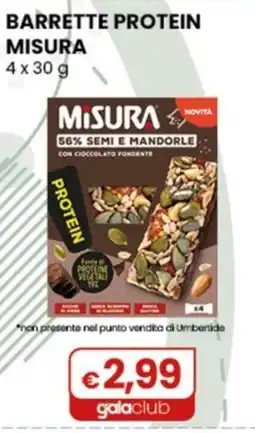 Gala Supermercati Barrette Protein Misura offerta