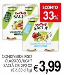 PrestoFresco Condiverde Riso Saclà offerta