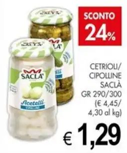 PrestoFresco Cetrioli/Cipolline Saclà offerta
