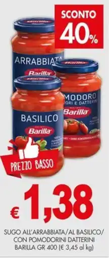 PrestoFresco Sugo Barilla offerta