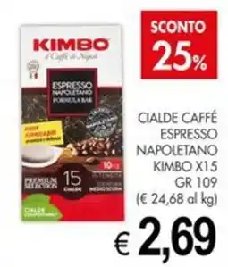 PrestoFresco Cialde Caffè Espresso Napoletano Kimbo offerta