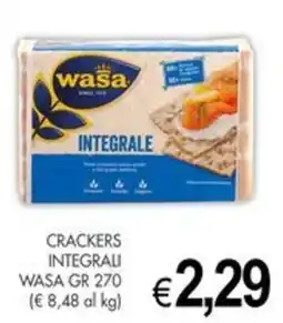 PrestoFresco Crackers Integrali Wasa offerta