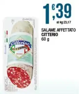 Sidis Salame affettato Citterio offerta