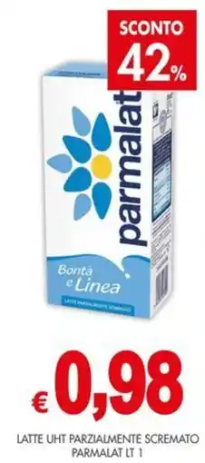 PrestoFresco Latte UHT Parzialmente Scremato Parmalat offerta