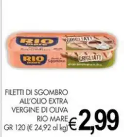 PrestoFresco Filetti di sgombro all'olio extra vergine di oliva Rio Mare offerta