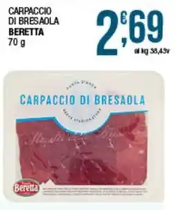 Sidis Carpaccio di Bresaola Beretta offerta