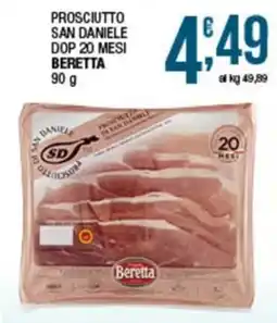 Sidis Prosciutto San Daniele DOP 20 Mesi Beretta offerta