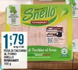 Sidis Fesa di Tacchino al Forno Snello Rovagnati offerta
