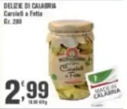 Conté Supermercati Delizie di Calabria Carciofi a Fette offerta
