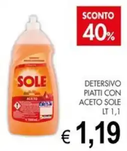 PrestoFresco Detersivo piatti con aceto Sole offerta