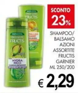 PrestoFresco Shampoo/balsamo azioni assortite fructis garnier offerta