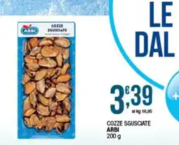 Sidis Cozze sgusciate arbi offerta