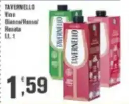 Conté Supermercati Tavernello Vino Bianco/Rosso/Resato offerta