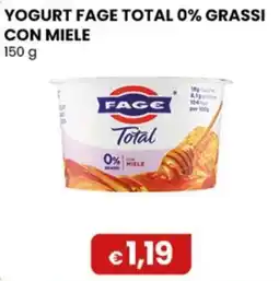 Gala Supermercati YOGURT FAGE TOTAL 0% GRASSI CON MIELE offerta