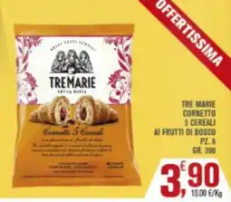 Conté Supermercati TRE MARIE Cornetto 5 Cereali ai Frutti di Bosco offerta
