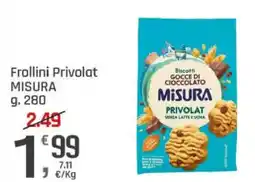 Supermercati Dok Biscotti Gocce di Cioccolato Misura Privolat offerta
