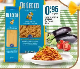 Sidis Pasta di semola De Cecco offerta