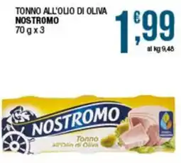 Sidis Tonno all'olio di oliva NOSTROMO offerta