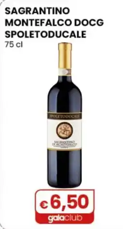 Gala Supermercati Sagrantino Montefalco DOCG Spoletoducale offerta
