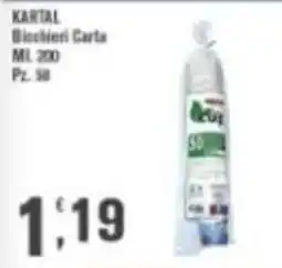 Conté Supermercati KARTAL Bicchieri Carta offerta
