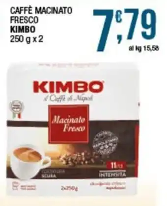 Sidis Caffè macinato fresco Kimbo offerta
