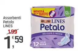 Supermercati Dok Assorbenti Petalo LINES offerta