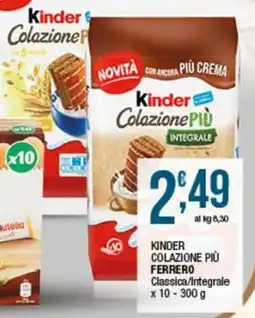 Sidis Kinder Colazione Più Integrale offerta