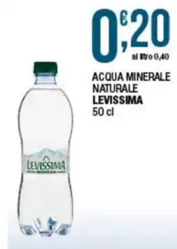 Sidis Acqua minerale naturale Levissima offerta
