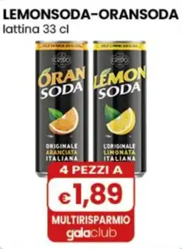 Gala Supermercati ORAN SODA LEMON SODA offerta