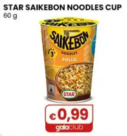 Gala Supermercati STAR SAIKEBON NOODLES CUP offerta