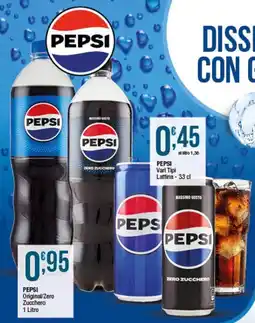Sidis PEPSI Original/Zero Zucchero offerta