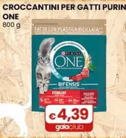 Gala Supermercati Crocchettini per gatti Purina One offerta