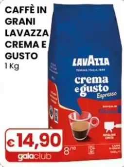 Gala Supermercati Caffè in grani Lavazza Crema e Gusto offerta