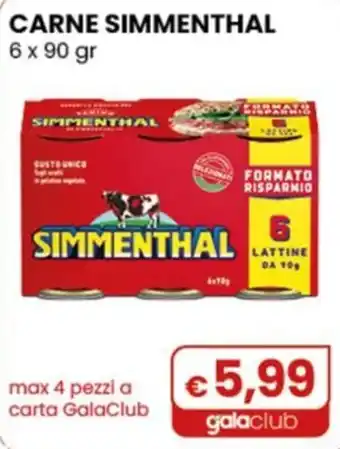 Gala Supermercati CARNE SIMMENTHAL offerta