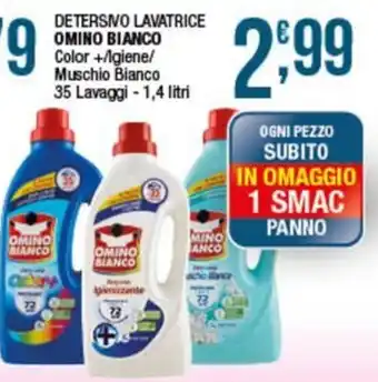 Sidis Detersivo lavatrice Omino Bianco offerta