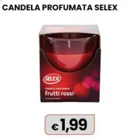 Gala Supermercati Candela profumata SELEX frutti rossi offerta