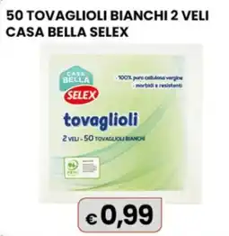 Gala Supermercati tovaglioli CASA BELLA SELEX offerta
