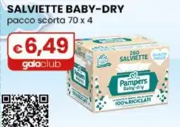 Gala Supermercati Salviette Baby-Dry Pampers Baby-dry offerta