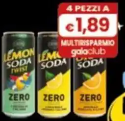 Gala Supermercati Lemon Soda Twist ZERO offerta
