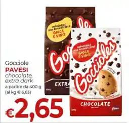 Supermercati Nonna Isa Gocci ole PAVESI chocolate, extra dark offerta